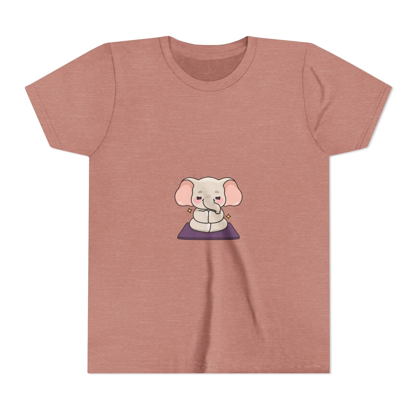 Kids Yoga Elephant T‑Shirt — Cute Meditating Elephant Shirt For Girls & Boys I Namaste Shirt For Kids I Meditation Gift For Little Yogi