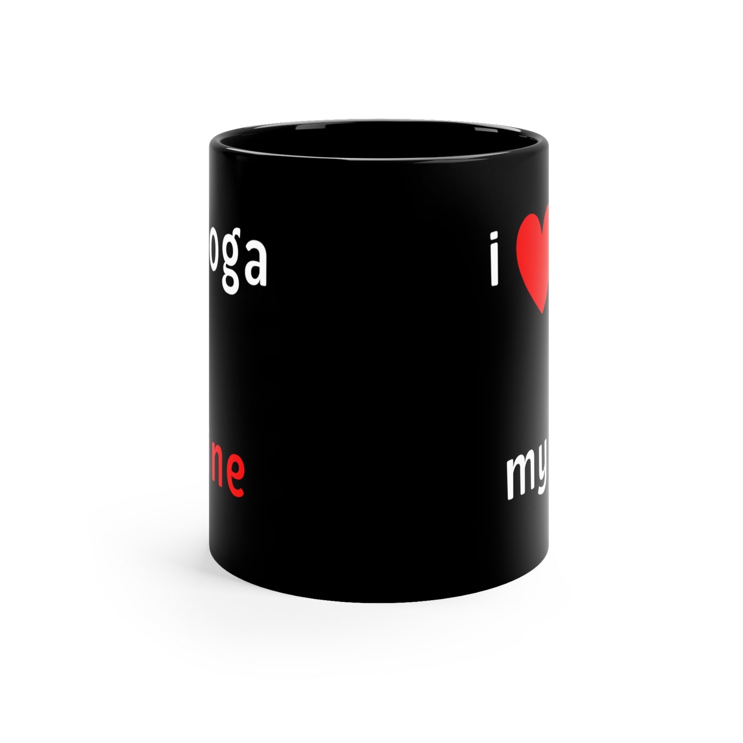 I Love Yoga & My Wine Fun Mug - Perfect Gift for Yogis I Humor Mug I Coffee Mug I Yoga Lover Gift I Self-Care Mug