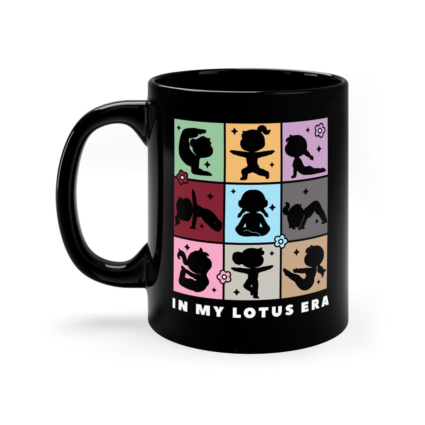 In My Lotus Era - Black Coffee Mug I Inspirational Mug I Yoga Mug I Gift for Yogis I Self-Care Decor I Coffee & Meditation Lover Gift