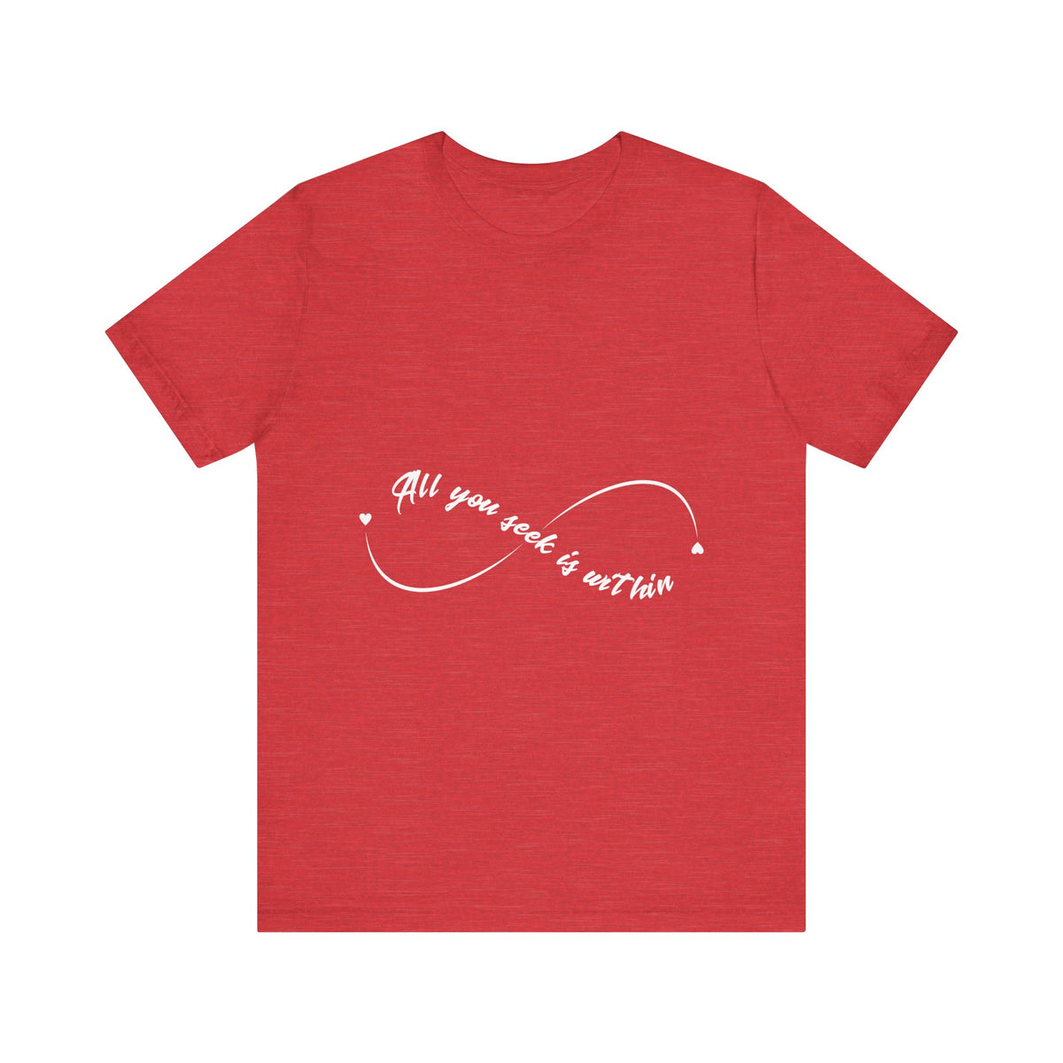All You Seek Is Within Yoga T‑Shirt - Infinity Symbol Tee I Namaste Shirt I Meditation Gift For Yoga Lovers I Zen Vibes Tee