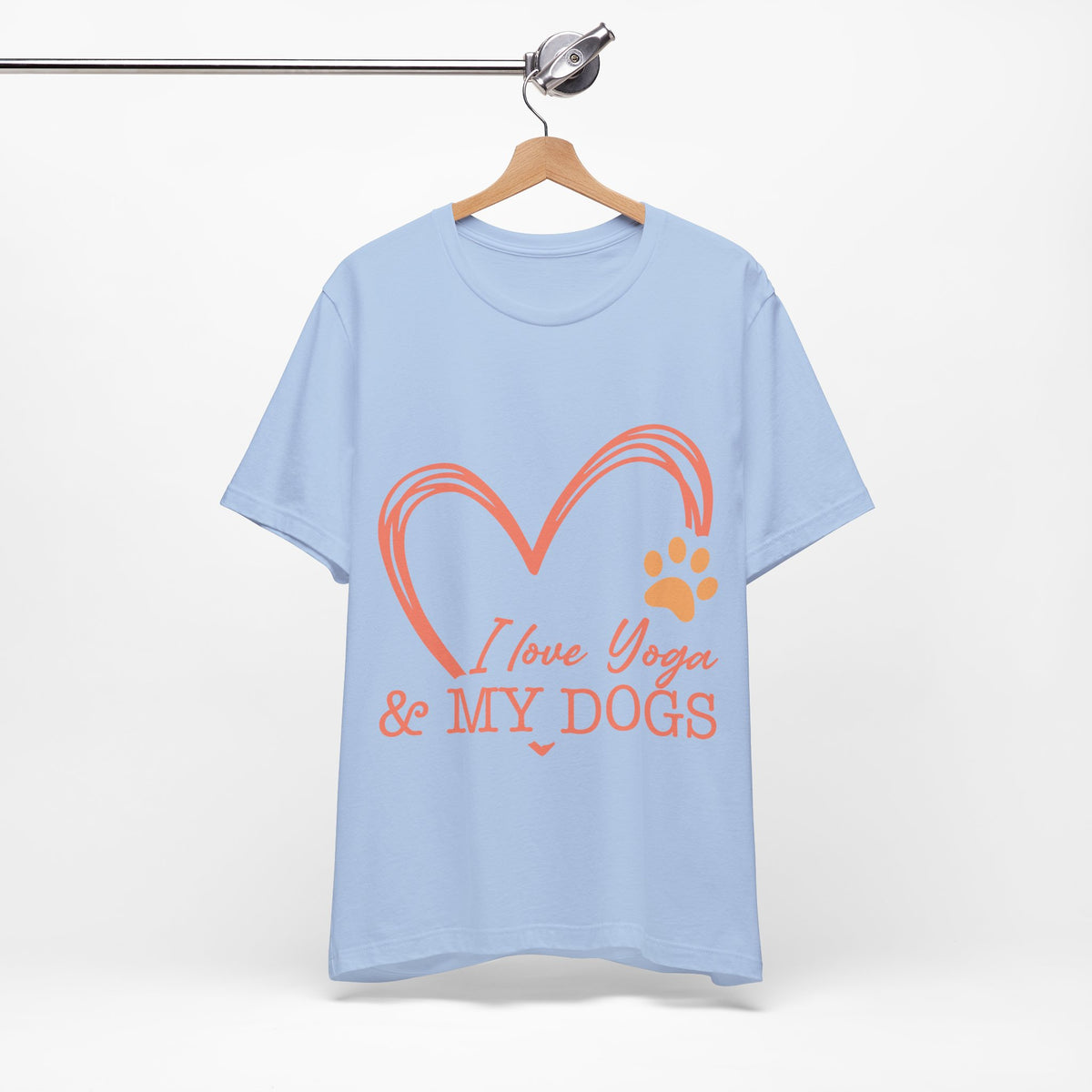 I Love Yoga & My Dogs T-Shirt - Dog Lover Shirt I Cute Yoga Tee I Meditation Gift For Yogi