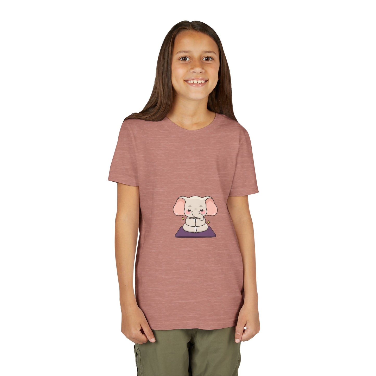 Kids Yoga Elephant T‑Shirt — Cute Meditating Elephant Shirt For Girls & Boys I Namaste Shirt For Kids I Meditation Gift For Little Yogi