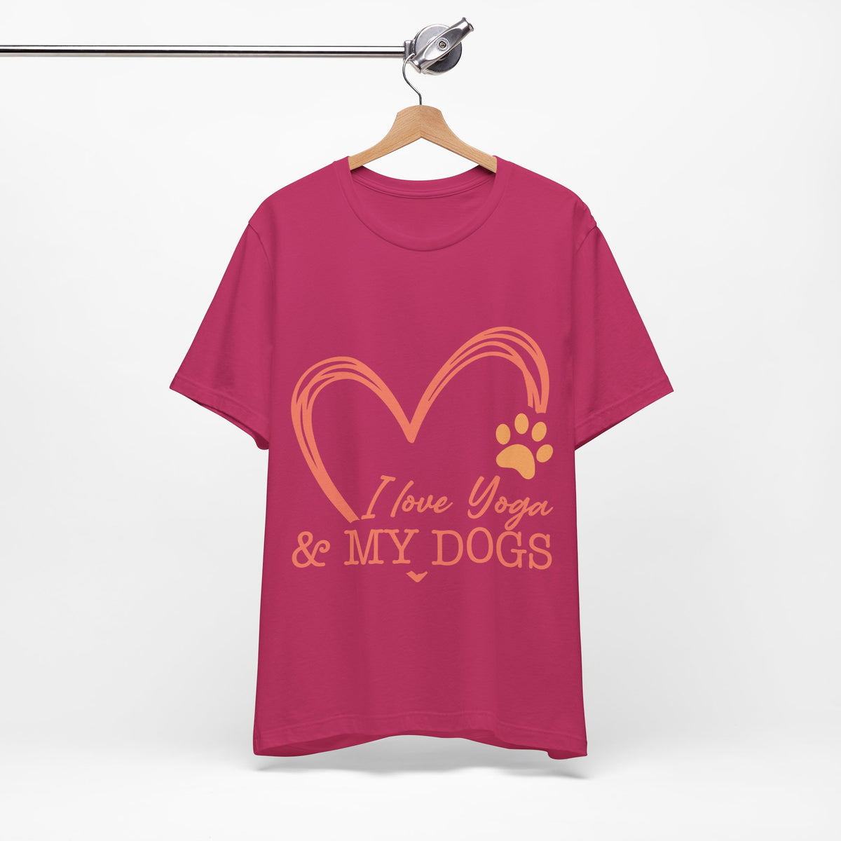 I Love Yoga & My Dogs T-Shirt - Dog Lover Shirt I Cute Yoga Tee I Meditation Gift For Yogi