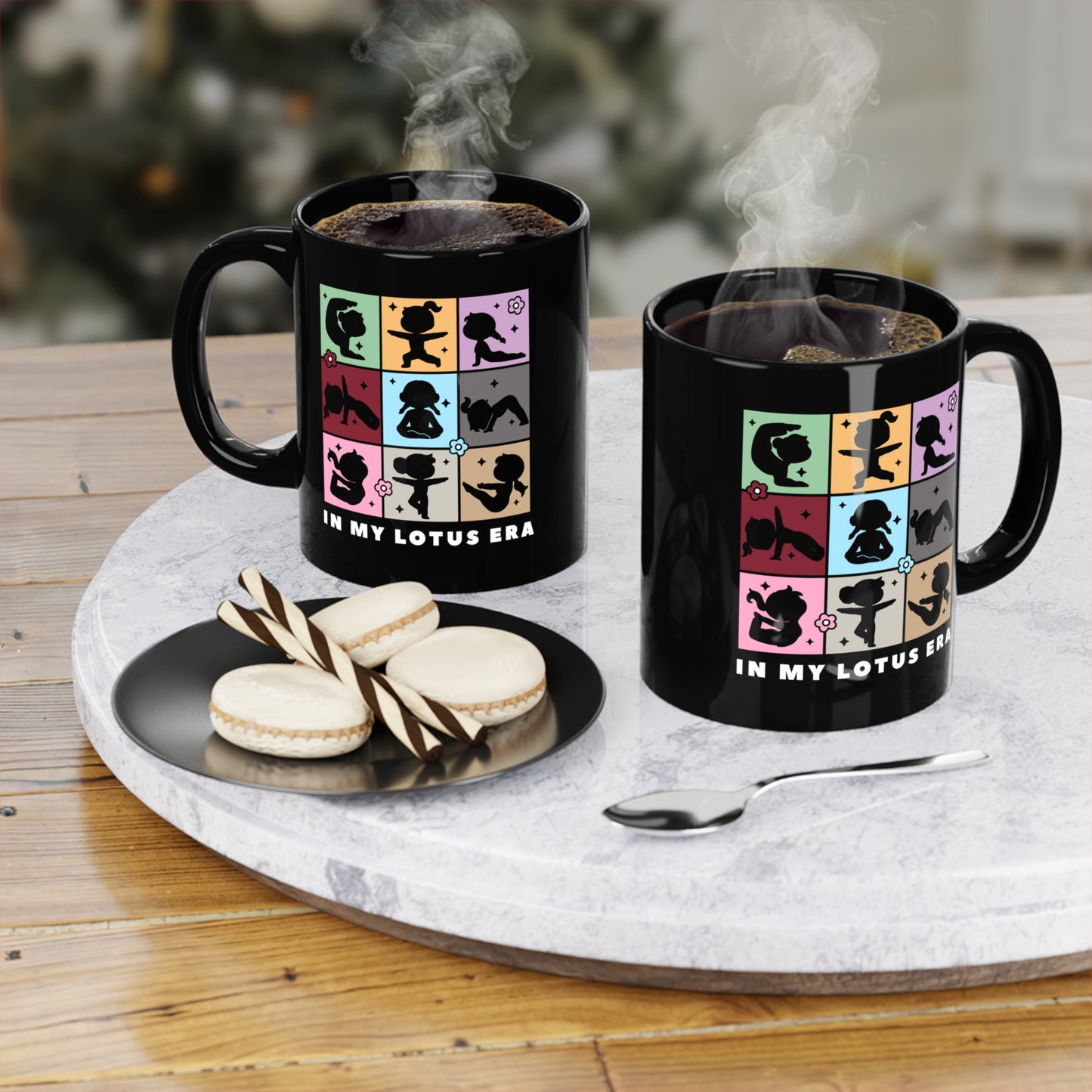 In My Lotus Era - Black Coffee Mug I Inspirational Mug I Yoga Mug I Gift for Yogis I Self-Care Decor I Coffee & Meditation Lover Gift