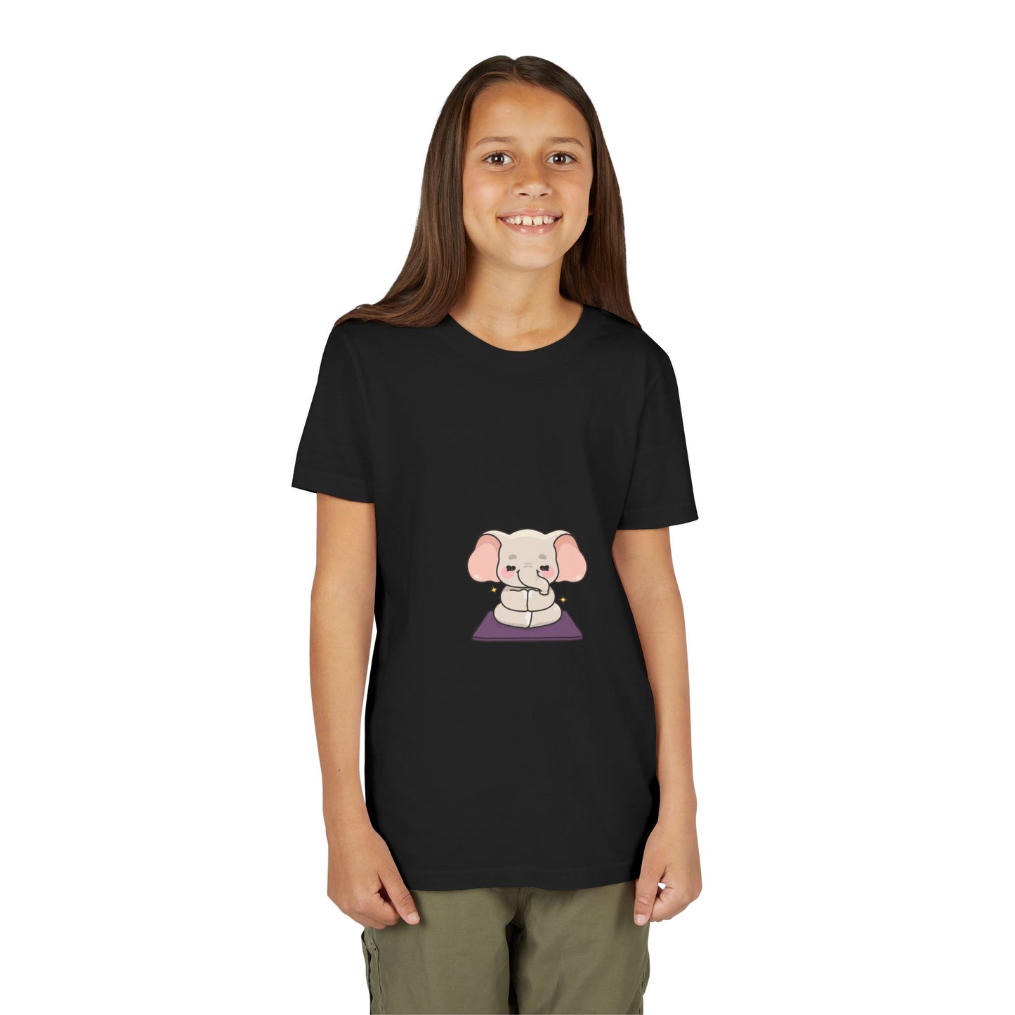 Kids Yoga Elephant T‑Shirt — Cute Meditating Elephant Shirt For Girls & Boys I Namaste Shirt For Kids I Meditation Gift For Little Yogi