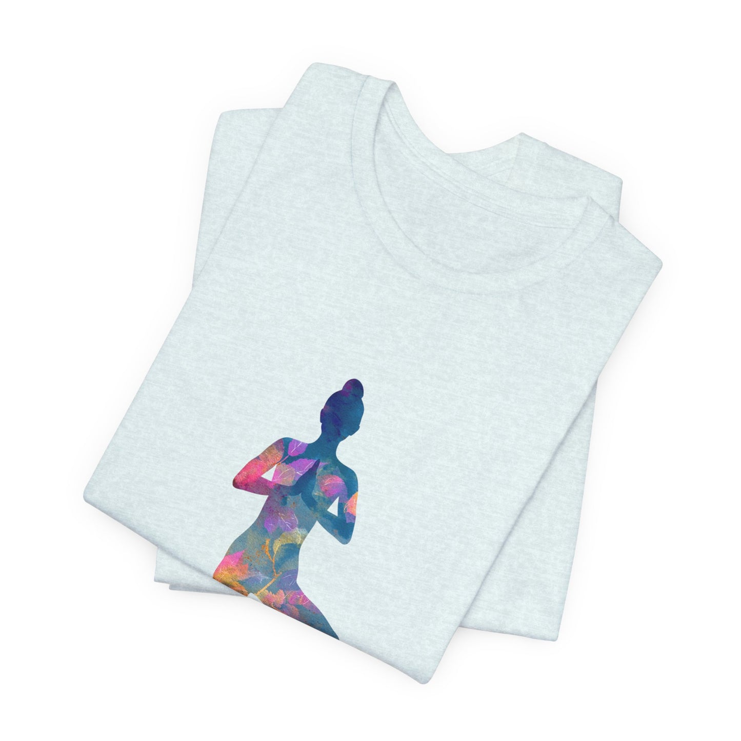 Colorful Tree Pose Mindful Yoga Tee - Unisex T-Shirt I Inspirational Yoga Art I Gift for Yogis I Relaxation & Meditation Tee