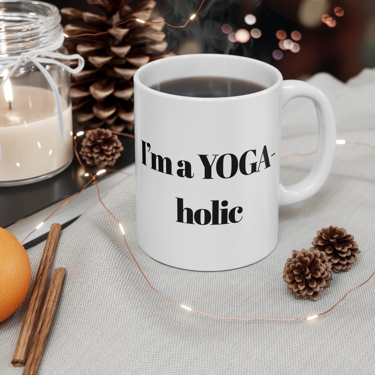 I'm a YOGA-holic - Yoga Lover's Mug | Perfect for Yoga Gift I Coffee Lovers I Meditation Days I Inspirational Drinkware