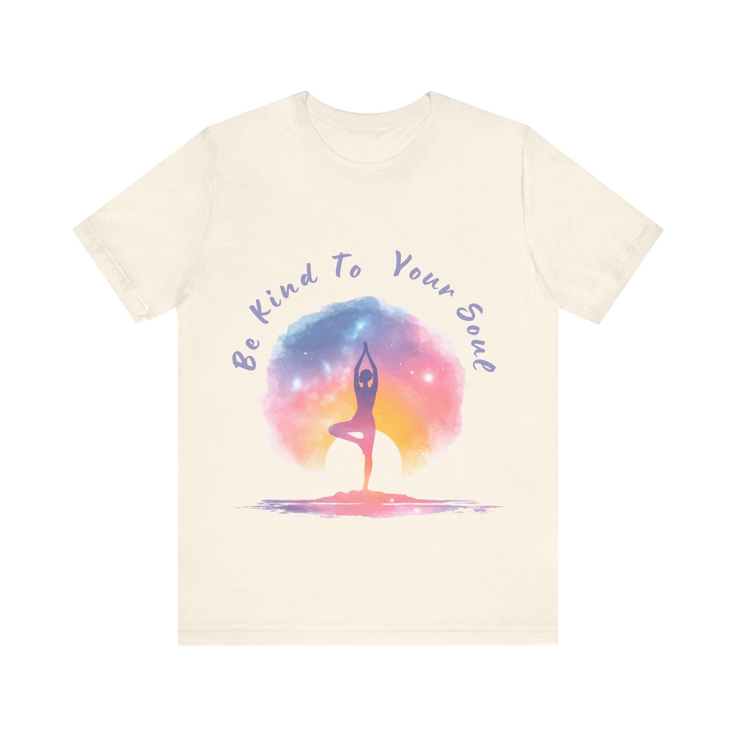"Be Kind To Your Soul" Meditation Inspired Tee I Spiritual Yoga T- Shirt I Relaxation Mindfulness Apparel I Self-Care Clothing