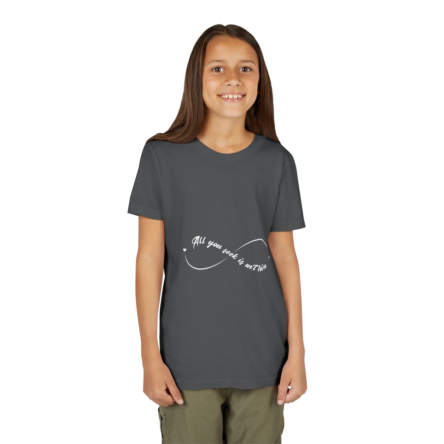 All You Seek Is Within Kids Yoga T-Shirt - Infinity Shirt For Kids I Girls, Boys Tee For Yoga I Meditation Gift For Little Yogi
