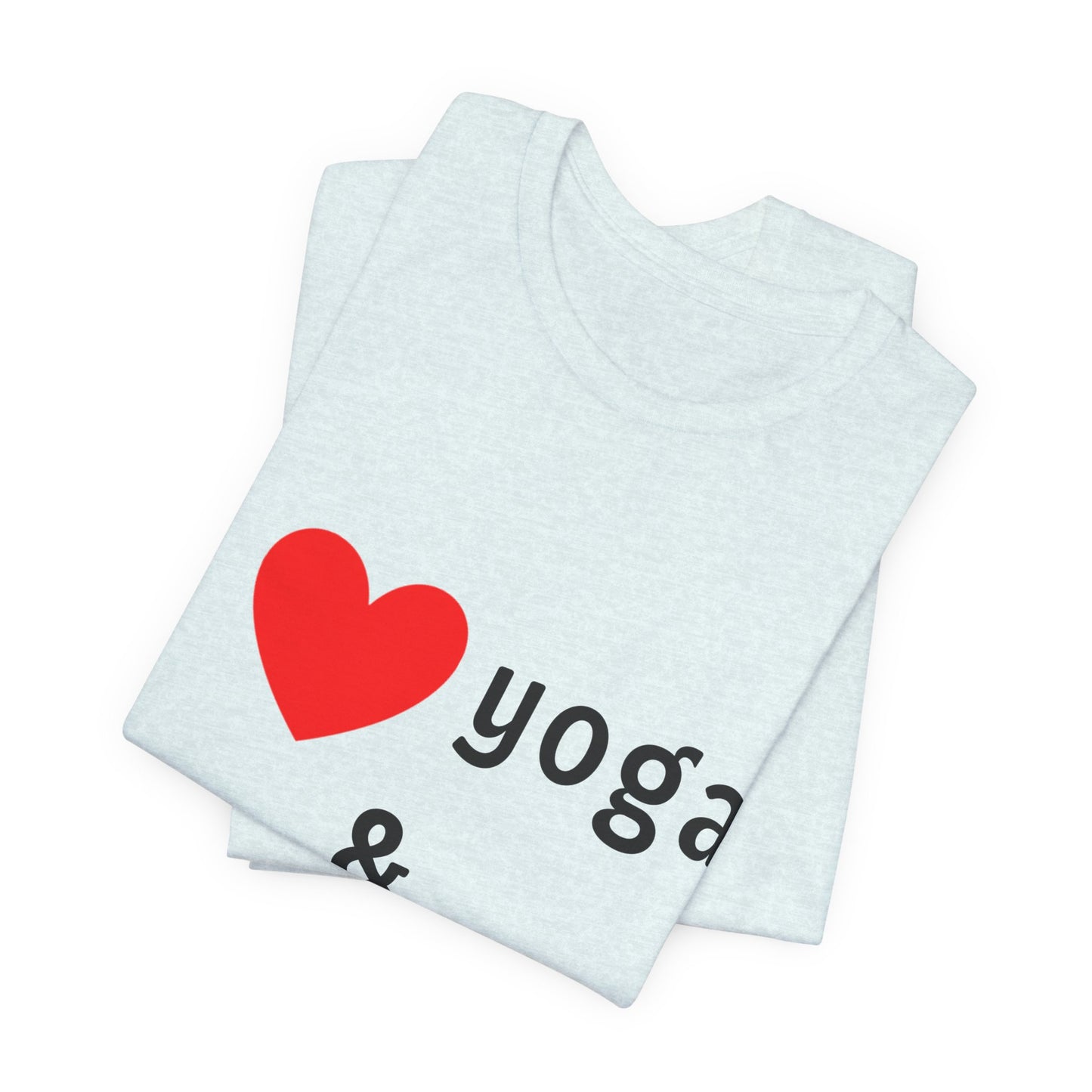 I Love Yoga & My Dogs Unisex Jersey Tee - Perfect Gift for Yoga Enthusiasts and Dog Lovers