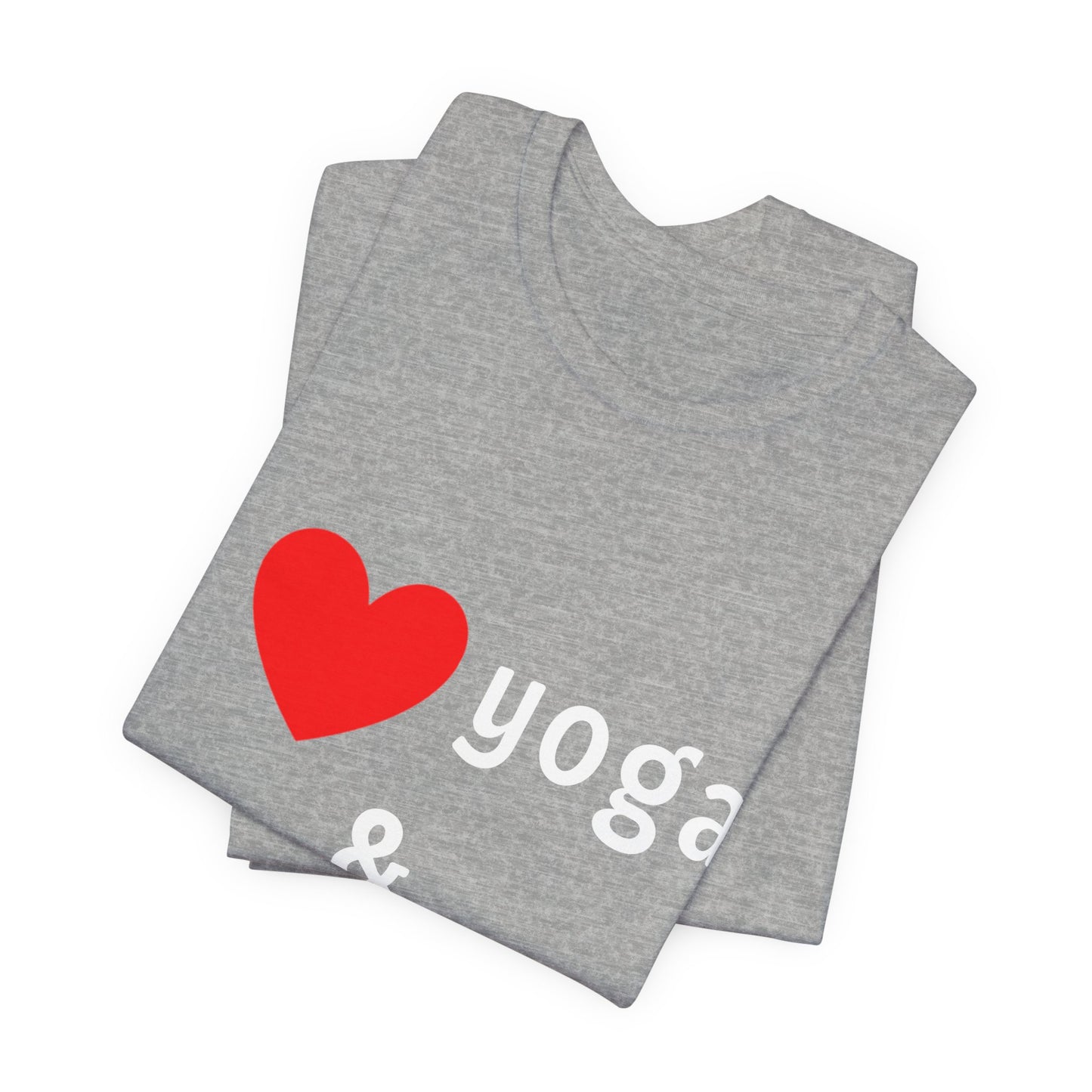 I Love Yoga & My Dogs Unisex Jersey Tee - Perfect Gift for Yoga Enthusiasts and Dog Lovers