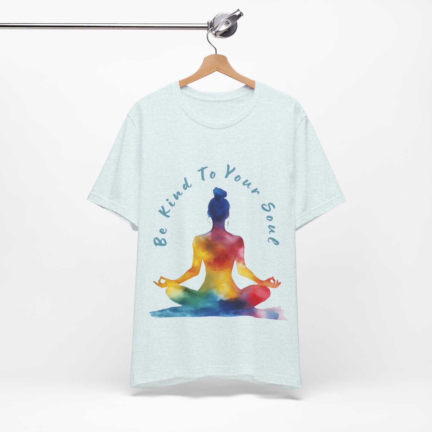 "Be Kind To Your Soul" Meditation Inspired Tee I Spiritual Yoga T- Shirt I Relaxation Mindfulness Apparel I Self-Care Clothing