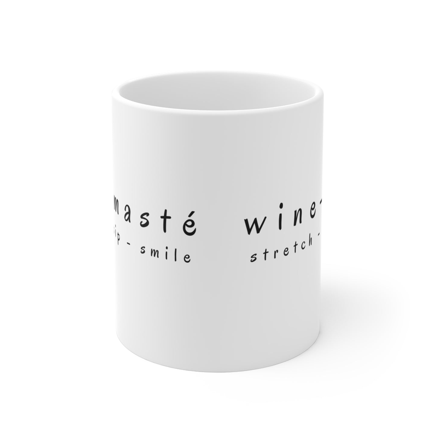 Wine-Masté Sip Stretch Smile - Yoga Mug Playful Wine Lover Mug  | Perfect Gift for Friends I Wine Enthusiasts I Celebrations I Home Decor