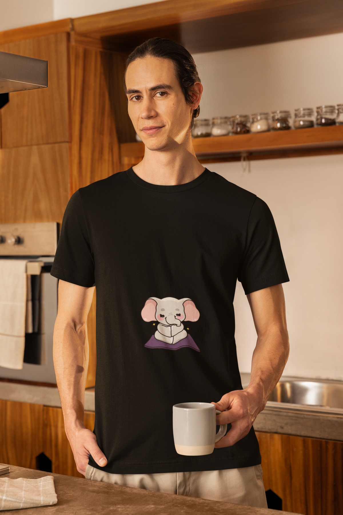 Cute Meditating Elephant T-Shirt — Meditation Shirt For Yoga I Mindfulness Tee I Gift For Yogini I Zen Shirt