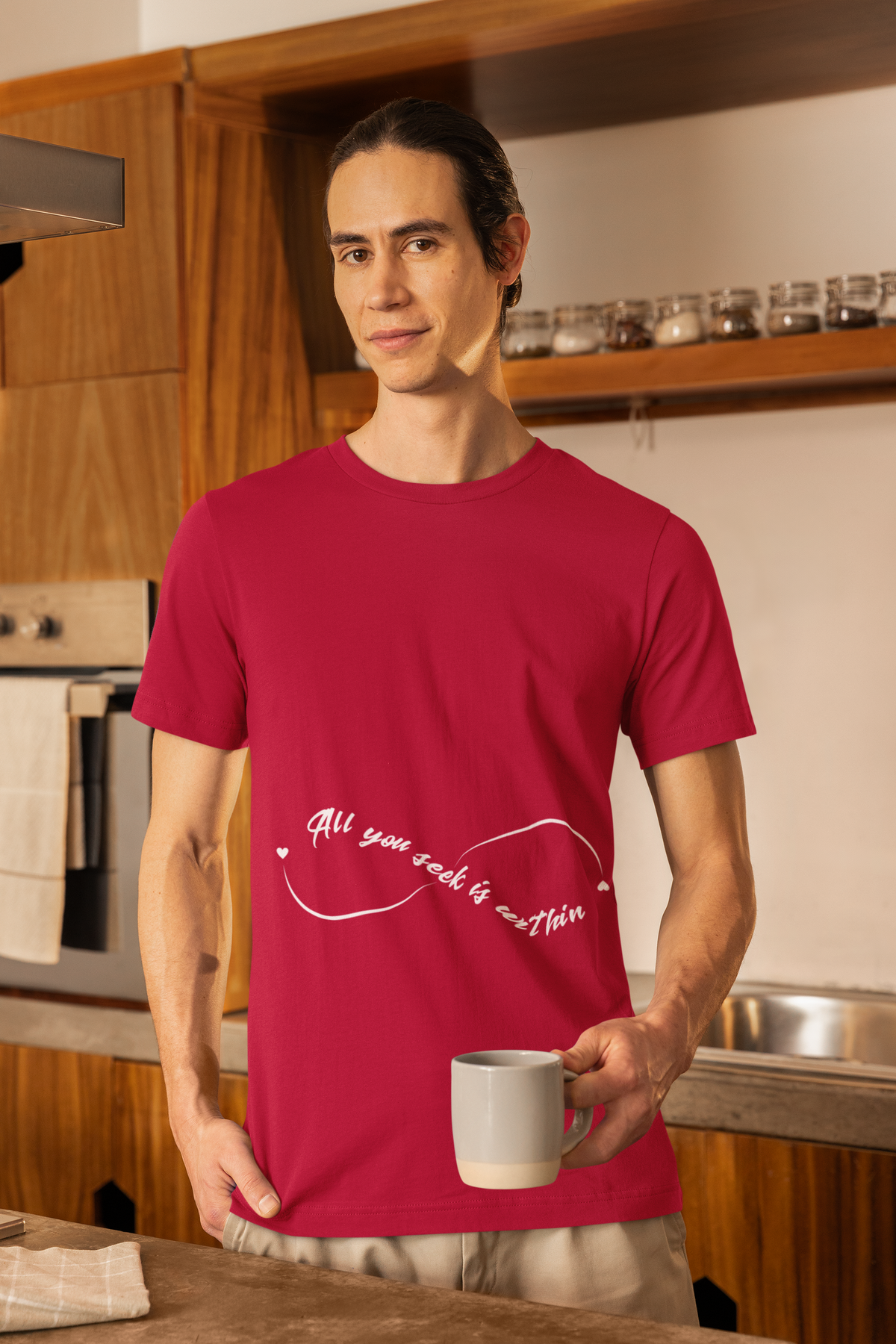 All You Seek Is Within Yoga T‑Shirt - Infinity Symbol Tee I Namaste Shirt I Meditation Gift For Yoga Lovers I Zen Vibes Tee