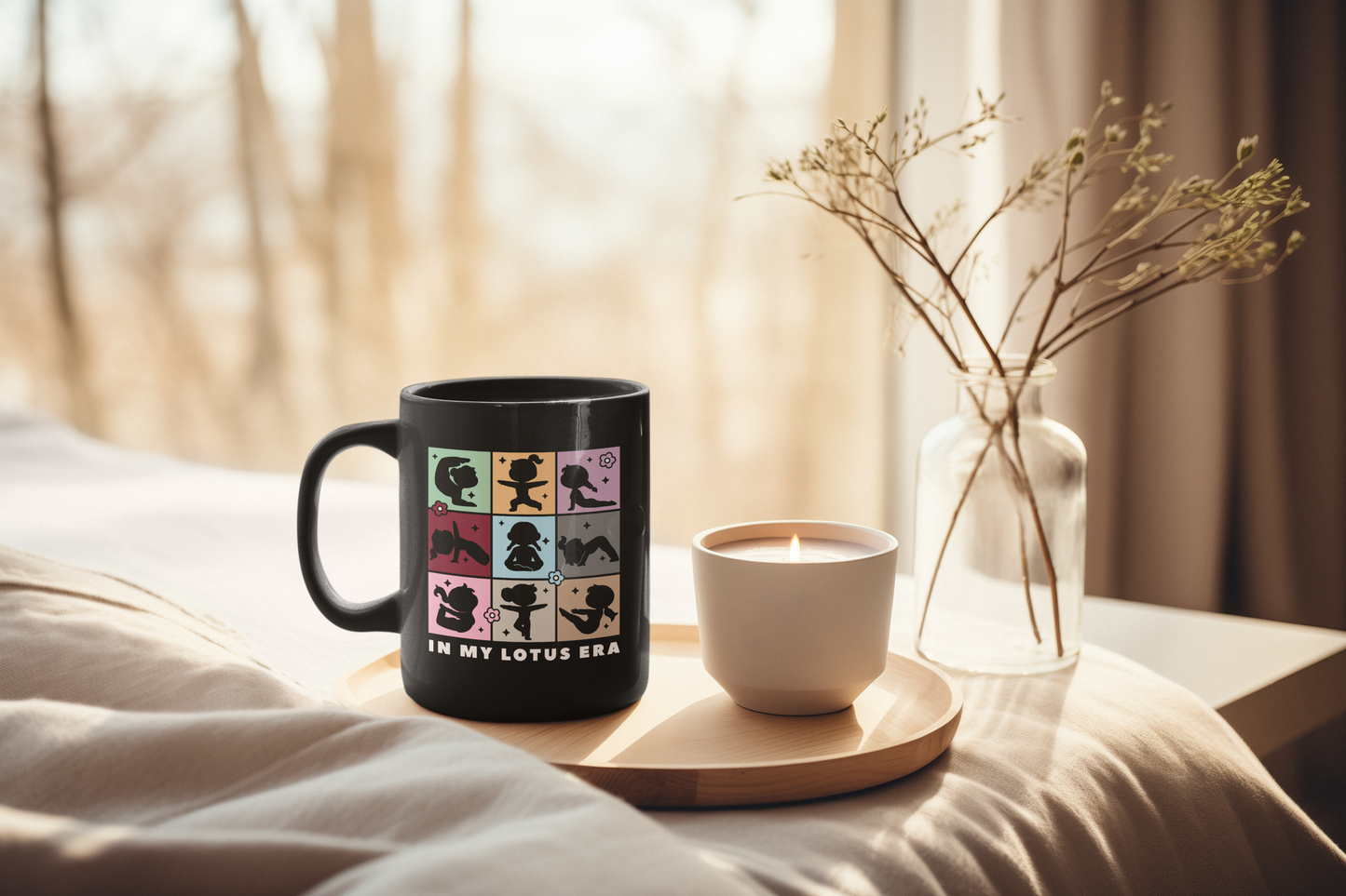 In My Lotus Era - Black Coffee Mug I Inspirational Mug I Yoga Mug I Gift for Yogis I Self-Care Decor I Coffee & Meditation Lover Gift