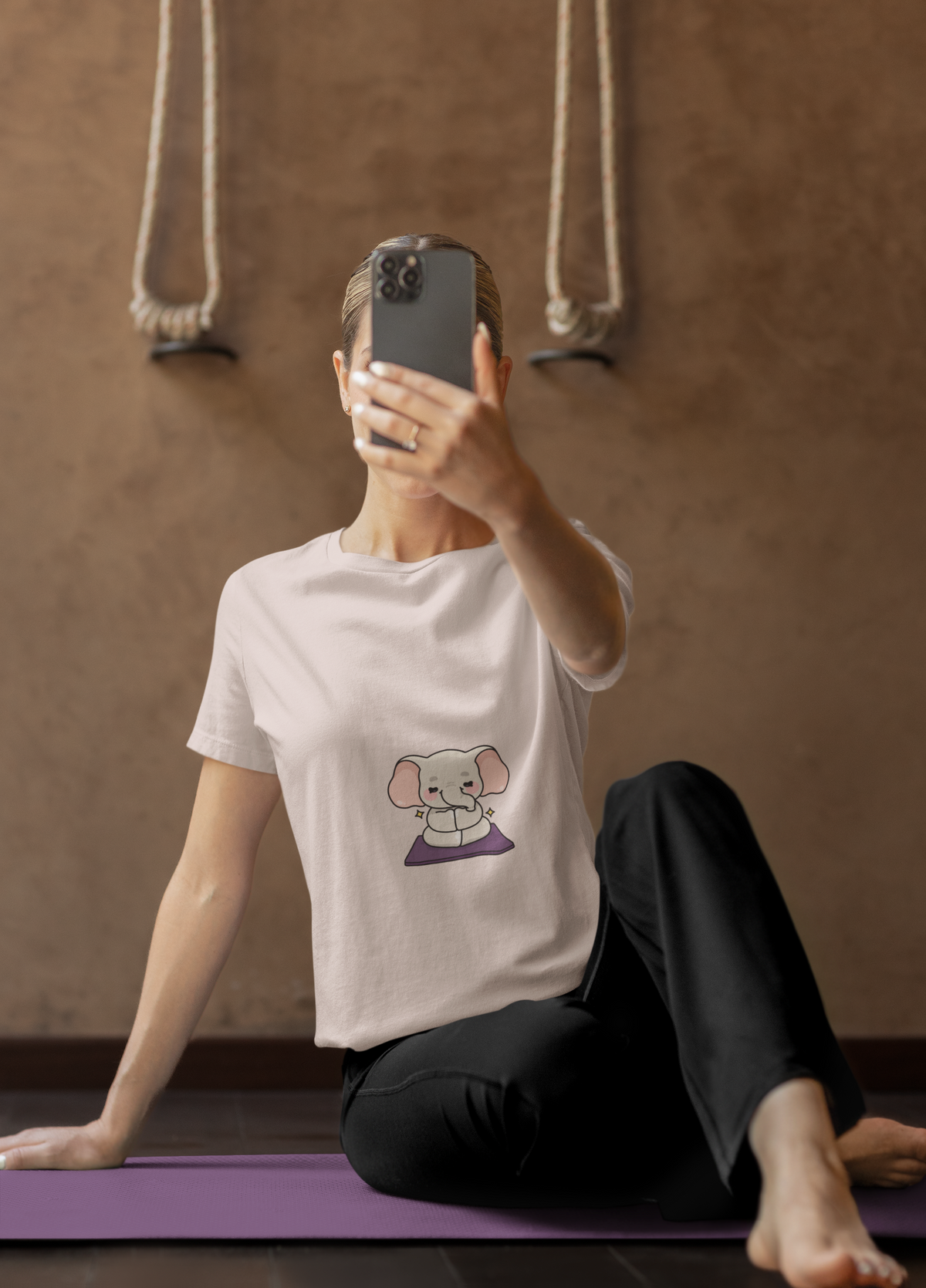 Cute Meditating Elephant T-Shirt — Meditation Shirt For Yoga I Mindfulness Tee I Gift For Yogini I Zen Shirt
