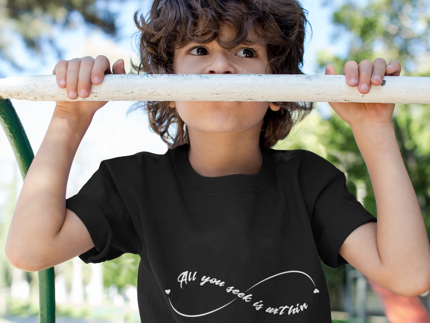 All You Seek Is Within Kids Yoga T-Shirt - Infinity Shirt For Kids I Girls, Boys Tee For Yoga I Meditation Gift For Little Yogi