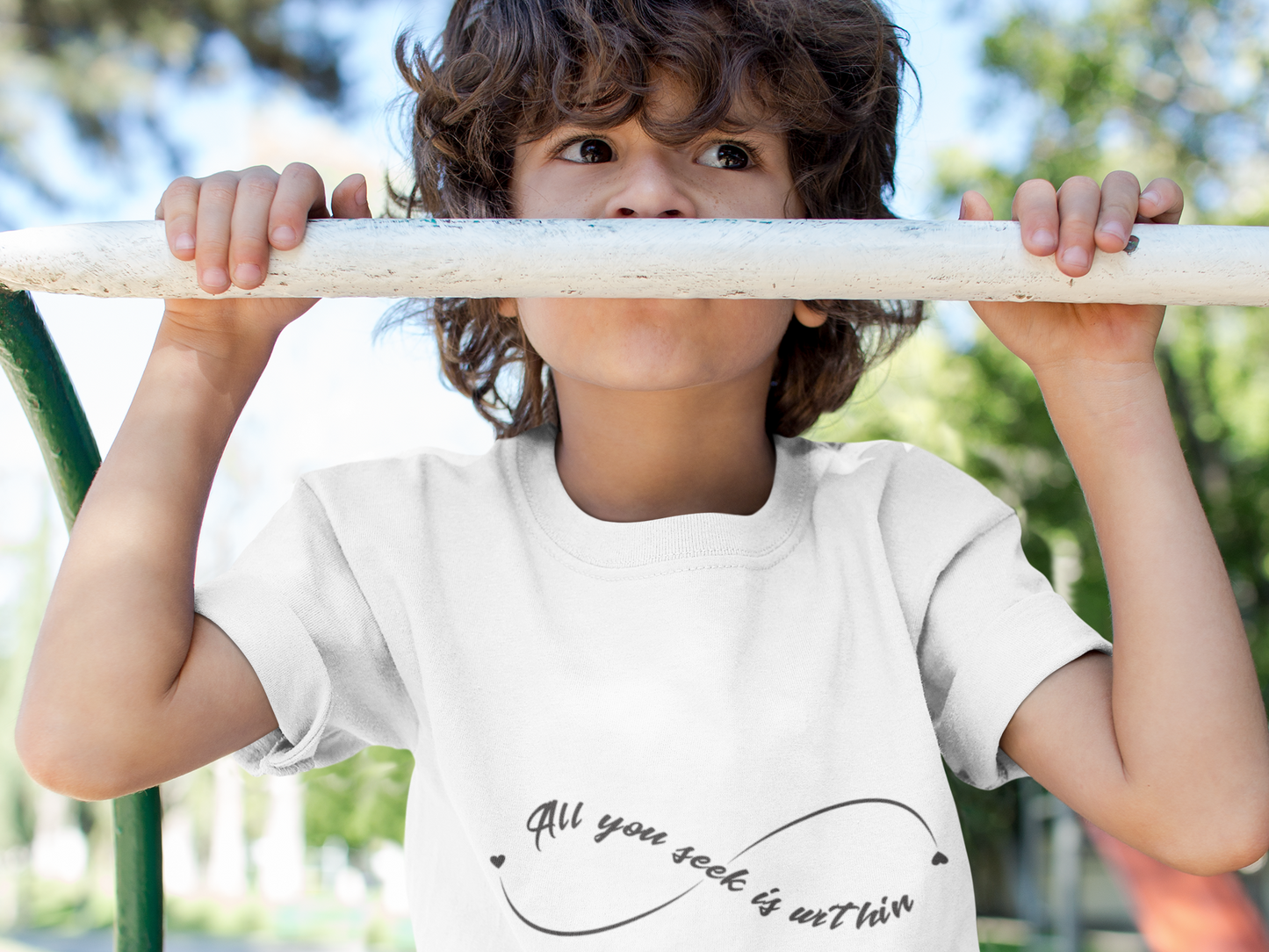 All You Seek Is Within Kids Yoga T-Shirt - Infinity Shirt For Kids I Girls, Boys Tee For Yoga I Meditation Gift For Little Yogi