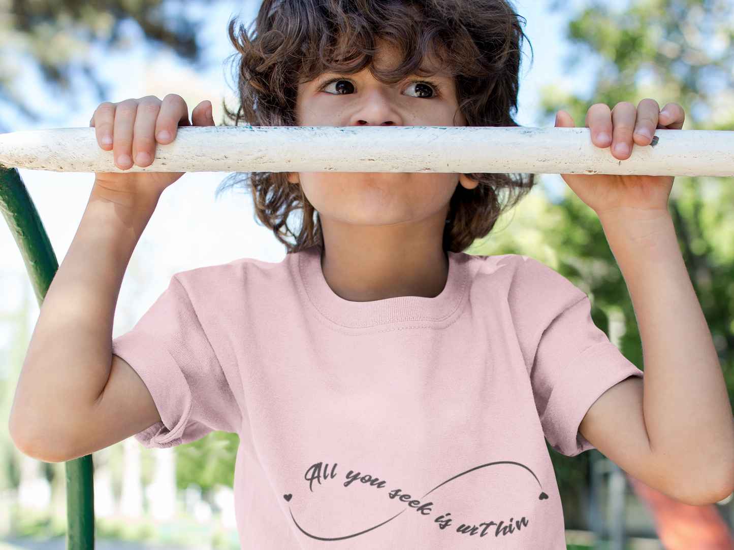 All You Seek Is Within Kids Yoga T-Shirt - Infinity Shirt For Kids I Girls, Boys Tee For Yoga I Meditation Gift For Little Yogi