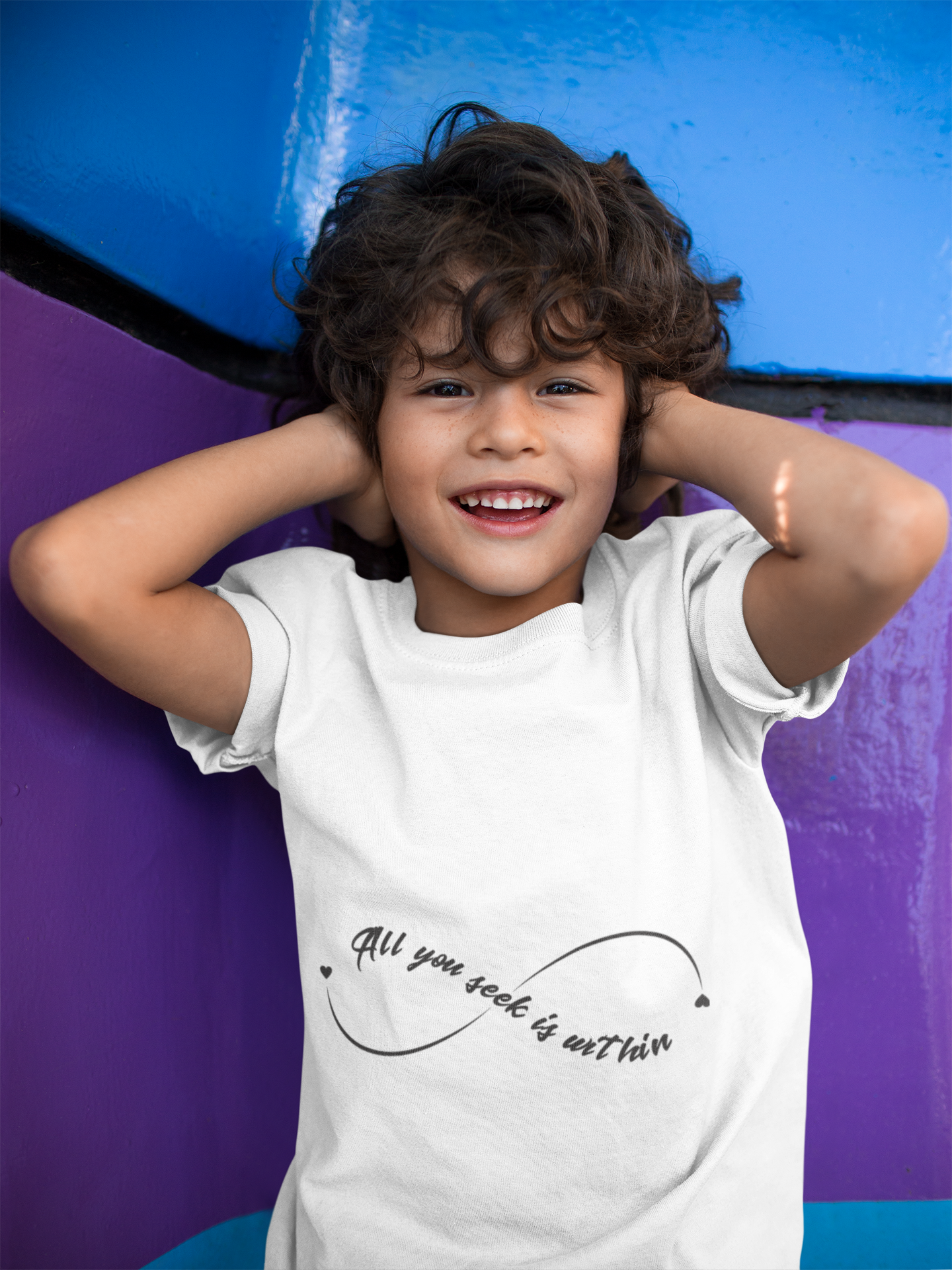 All You Seek Is Within Kids Yoga T-Shirt - Infinity Shirt For Kids I Girls, Boys Tee For Yoga I Meditation Gift For Little Yogi