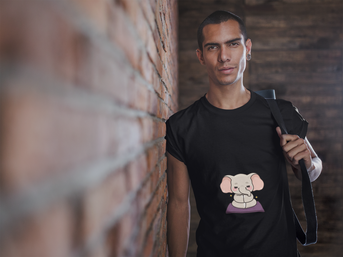 Cute Meditating Elephant T-Shirt — Meditation Shirt For Yoga I Mindfulness Tee I Gift For Yogini I Zen Shirt