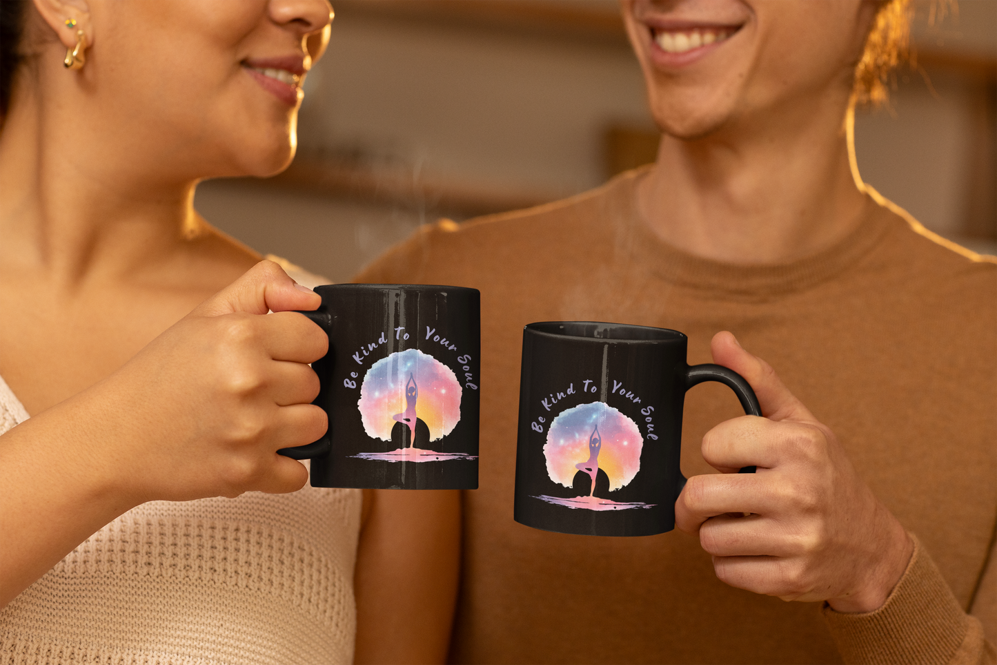 "Be Kind to Your Soul" Mindful Spirit Coffee Mug I Yoga Inspirational Gift I Self-Care Mug I Meditation Coffee Cup