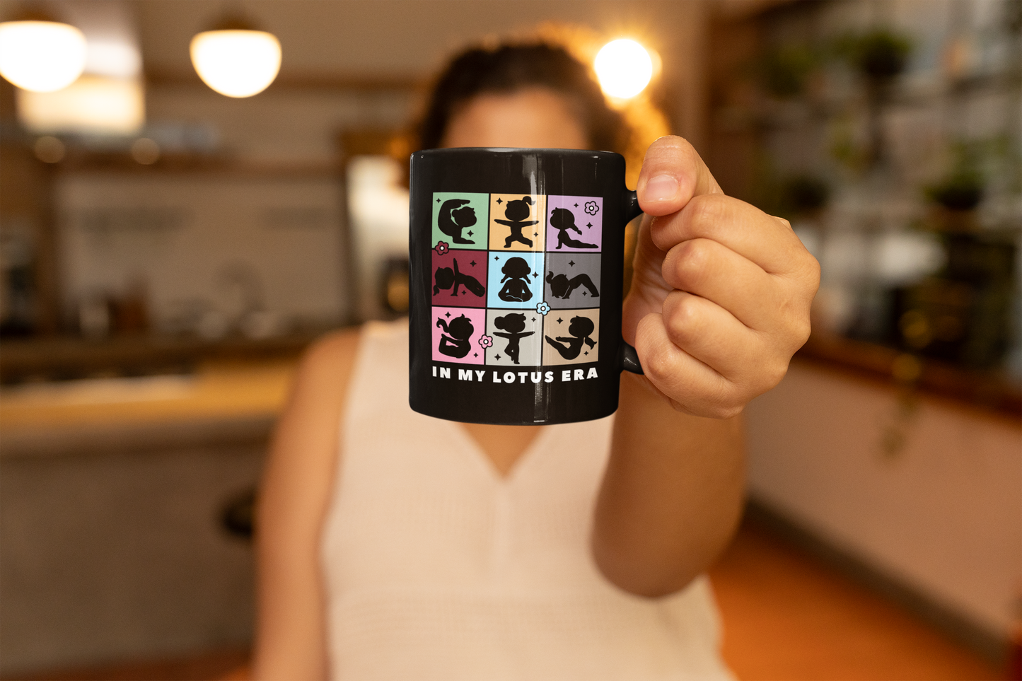 In My Lotus Era - Black Coffee Mug I Inspirational Mug I Yoga Mug I Gift for Yogis I Self-Care Decor I Coffee & Meditation Lover Gift