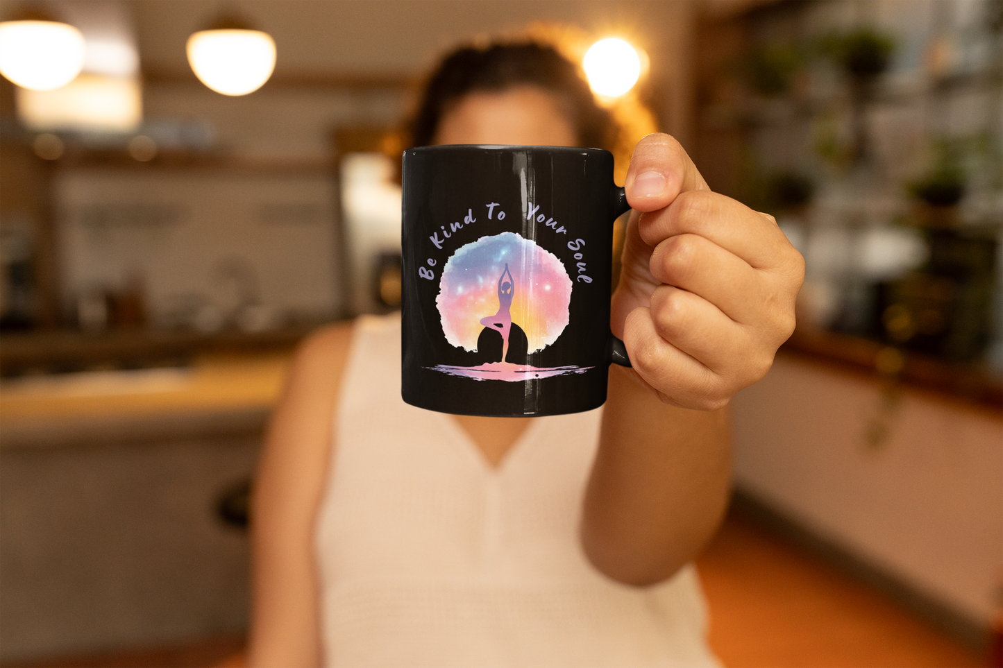 "Be Kind to Your Soul" Mindful Spirit Coffee Mug I Yoga Inspirational Gift I Self-Care Mug I Meditation Coffee Cup