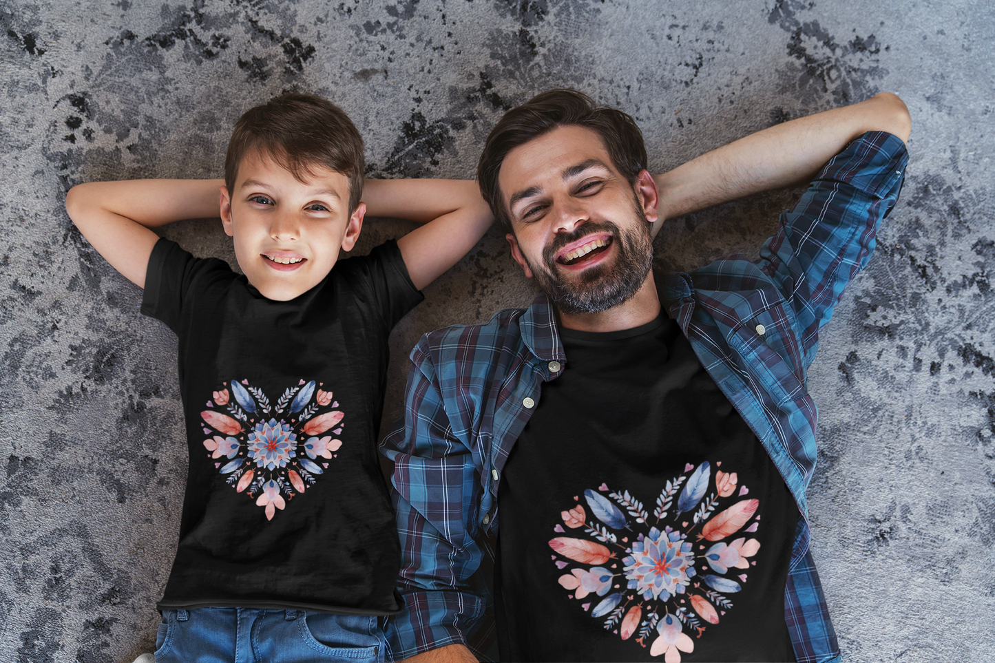 Heart Mandala Youth Tee for Yoga  - Summer T-Shirt I Kids Gift I Valentine's Day Apparel I Cute Graphic Tee I Fun Playwear