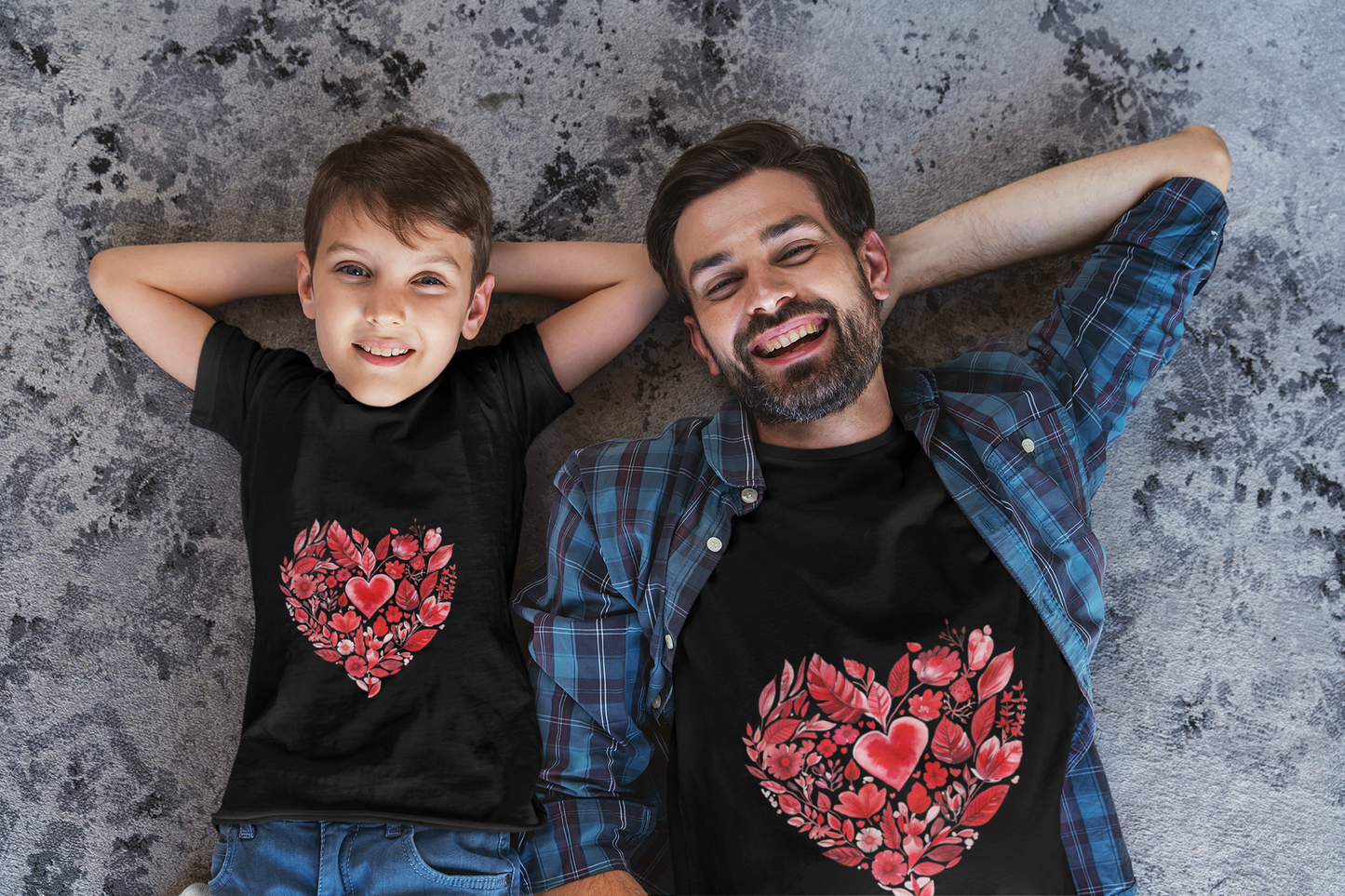 Heart Blossom Youth Tee - Cute Gift for Kids I Summer & Yoga T-Shirt I Floral Design I Birthday Outfit I Valentine's Day Wear