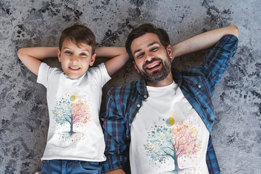 Tree Of Life Youth Yoga Tee I Nature Shirt for Kids I Tree Design Summer Apparel for Young Yogis