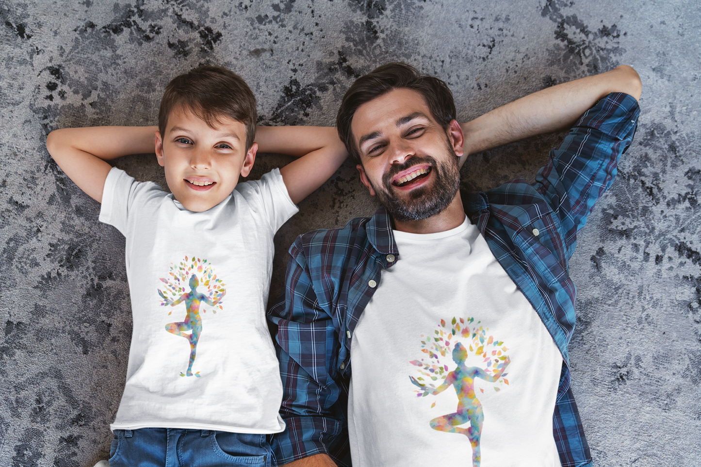 Tree Pose Colorful Yoga - Inspired Youth Tee - Kids Meditation T-Shirt I Mindfulness T-Shirt I Boho Kids Top I Birthday Gift for Young Yogis