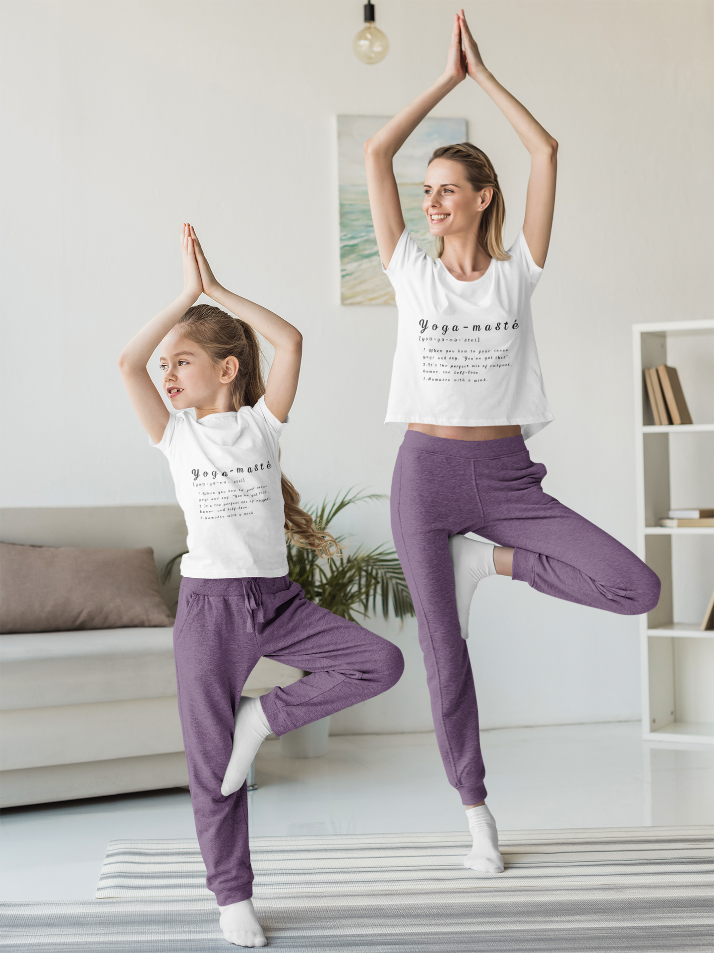 Yoga-masté Youth Tee - Inspirational Meditation Shirt I Gift for Yogis I Relaxation Apparel I Kids' Mindfulness Wear I Birthday Gift